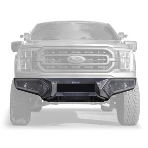 Ford F-150 Bumper - Front - Go Rhino - Element with Fixed Light Bar Mount - Textured Black - `21-`23